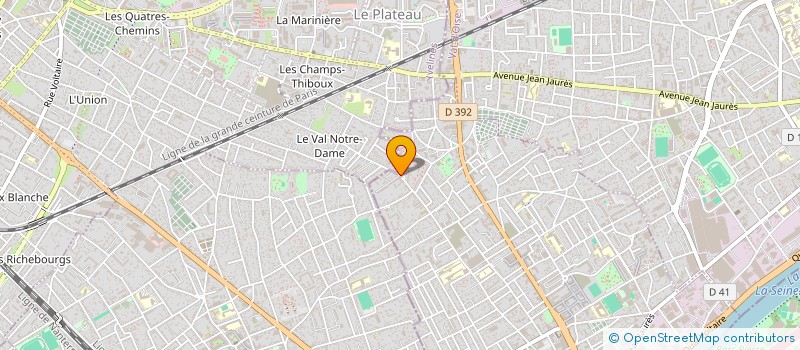 localisation de l'entreprise BOULANGERIE PATISSERIE DU PLATEAU  SARTROUVILLE