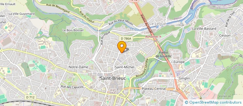 localisation de l'entreprise BOULANGERIE-PATISSERIE DU ROND POINT à SAINT-BRIEUC