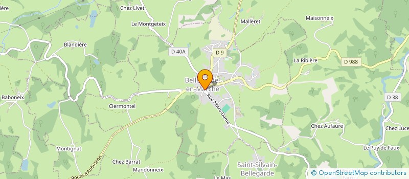 localisation de l'entreprise BOULANGERIE PATISSERIE DU SOLEIL à BELLEGARDE-EN-MARCHE