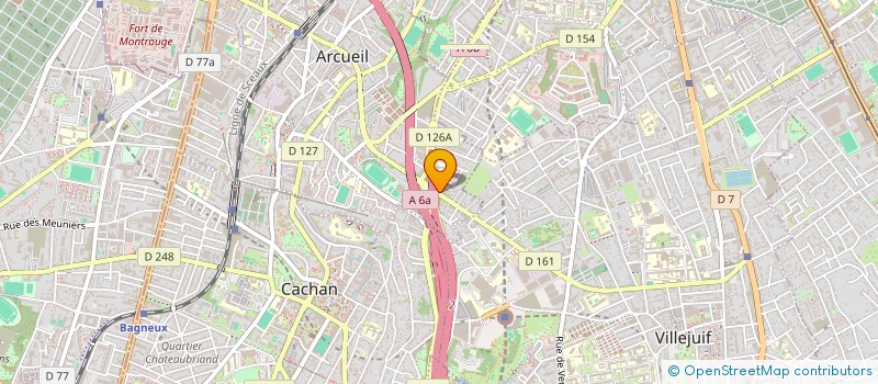 localisation de l'entreprise BOULANGERIE PATISSERIE DU SOLEIL  ARCUEIL