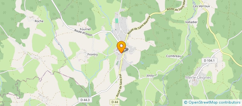 localisation de l'entreprise BOULANGERIE PATISSERIE DUPUY  SAINT-PAL-DE-CHALENCON