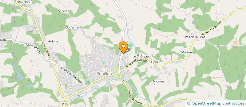 localisation de l'entreprise BOULANGERIE PATISSERIE EPICERIE JEAN  POUILLON