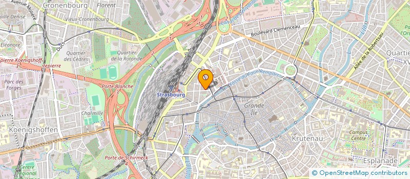 localisation de l'entreprise BOULANGERIE PATISSERIE FABERT à STRASBOURG