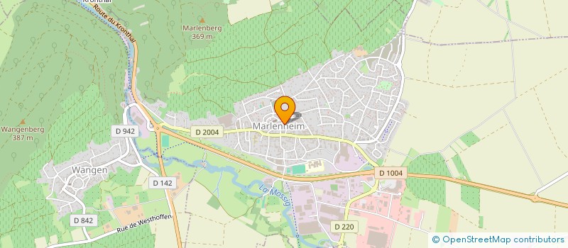 localisation de l'entreprise BOULANGERIE PATISSERIE FABIEN DERVAUX  MARLENHEIM