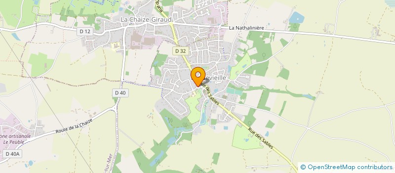 localisation de l'entreprise BOULANGERIE PATISSERIE FABIEN VIOLLEAU à LANDEVIEILLE