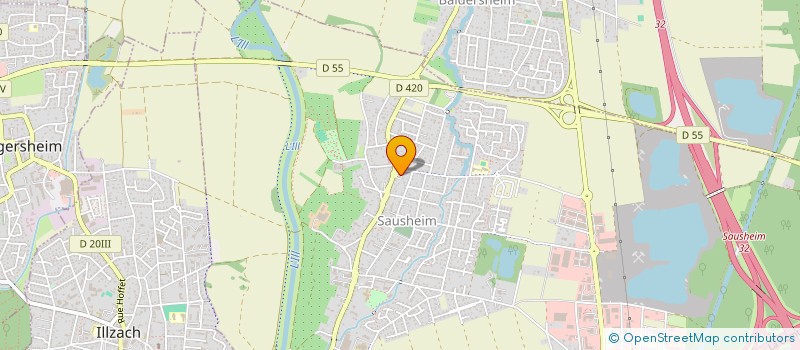 localisation de l'entreprise BOULANGERIE PATISSERIE FERRY  SAUSHEIM