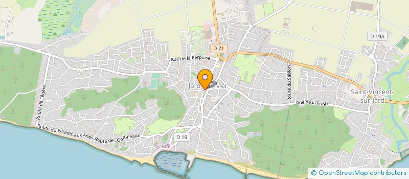 localisation de l'entreprise BOULANGERIE PATISSERIE FRADET à JARD-SUR-MER