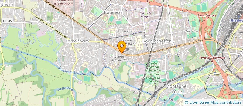 localisation de l'entreprise BOULANGERIE PATISSERIE FRITSCH CHRISTOPHE  STRASBOURG