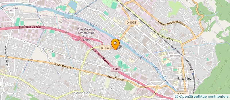 localisation de l'entreprise BOULANGERIE PATISSERIE GENOUD PRACHEX  SCIONZIER