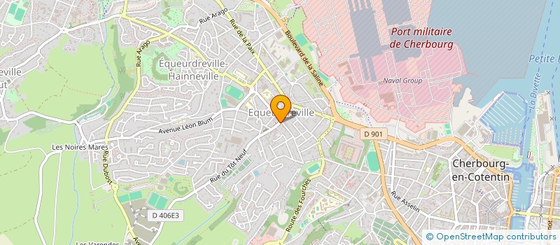 localisation de l'entreprise BOULANGERIE PATISSERIE GILBERT  CHERBOURG-EN-COTENTIN