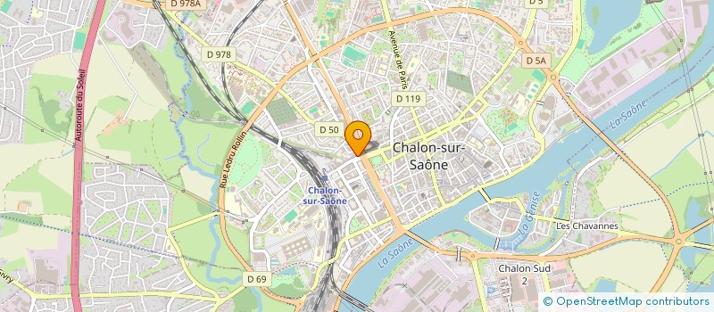 localisation de l'entreprise BOULANGERIE PATISSERIE GRANDJEAN à CHALON-SUR-SAONE