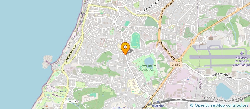 localisation de l'entreprise BOULANGERIE PATISSERIE GUILHOU  BIARRITZ