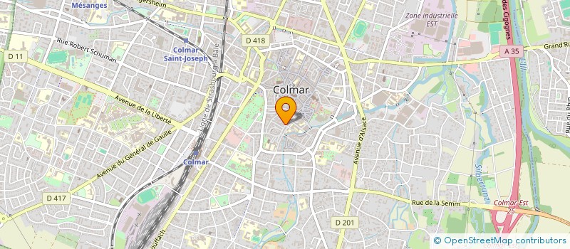 localisation de l'entreprise BOULANGERIE PATISSERIE GUY ET DENISE  COLMAR