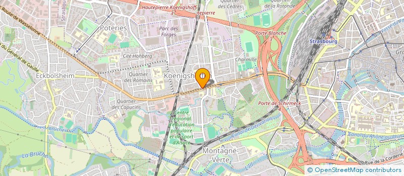 localisation de l'entreprise BOULANGERIE PATISSERIE HOHWALD ALAIN  STRASBOURG