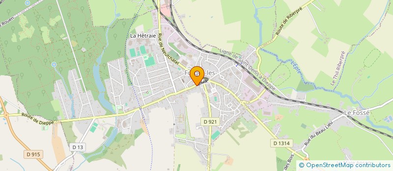 localisation de l'entreprise BOULANGERIE PATISSERIE JACQUES à FORGES-LES-EAUX