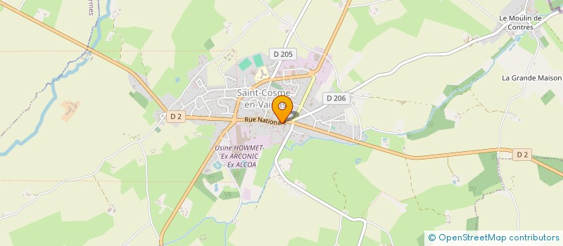 localisation de l'entreprise BOULANGERIE PATISSERIE JAMIN  SAINT-COSME-EN-VAIRAIS