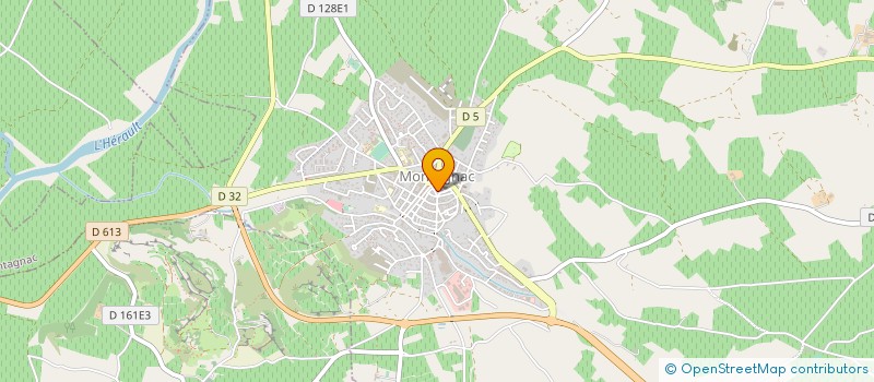 localisation de l'entreprise BOULANGERIE PATISSERIE JEAN MOULIN  MONTAGNAC