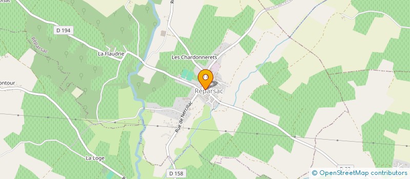 localisation de l'entreprise BOULANGERIE PATISSERIE KAMMOUN à SAINTE-SEVERE