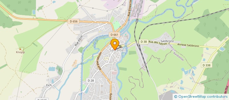 localisation de l'entreprise BOULANGERIE PATISSERIE KLAMMERS S.A.  SARRALBE