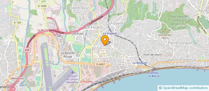 localisation de l'entreprise BOULANGERIE PATISSERIE LA BOCASSIENNE à CANNES