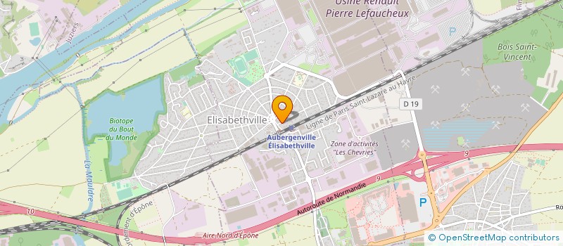 localisation de l'entreprise BOULANGERIE PATISSERIE LA MIE DELICE  AUBERGENVILLE