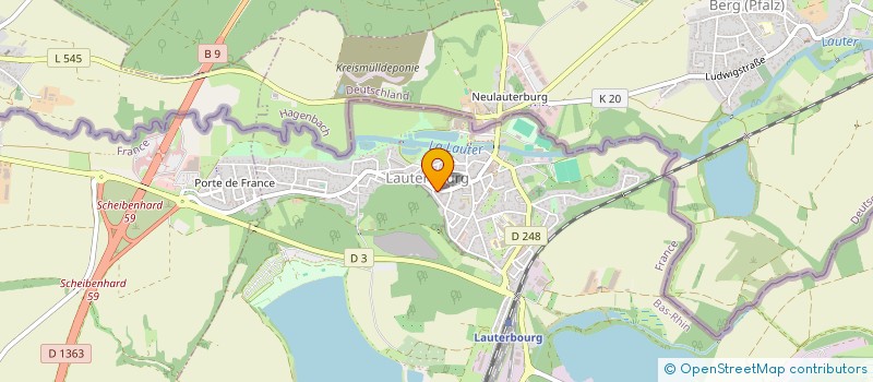 localisation de l'entreprise BOULANGERIE PATISSERIE LA TOUR  LAUTERBOURG