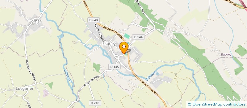 localisation de l'entreprise BOULANGERIE PATISSERIE LACOSTE  ESPOEY