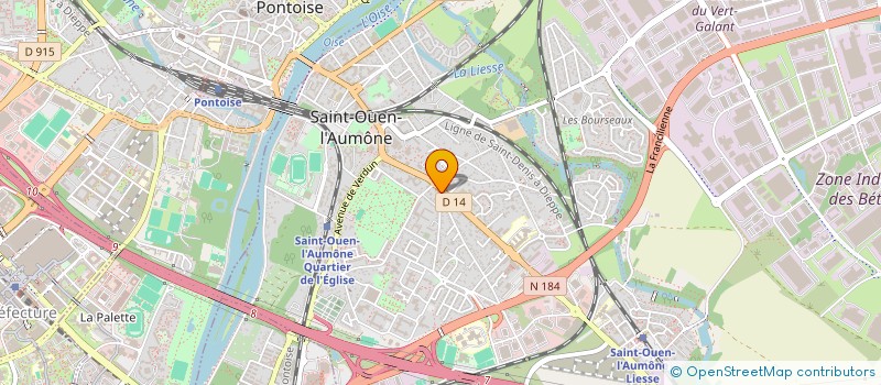 localisation de l'entreprise BOULANGERIE PATISSERIE LE BRUNCH à SAINT-OUEN-L'AUMONE
