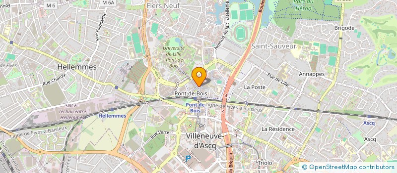localisation de l'entreprise BOULANGERIE PATISSERIE LE GOURMET  VILLENEUVE-D'ASCQ