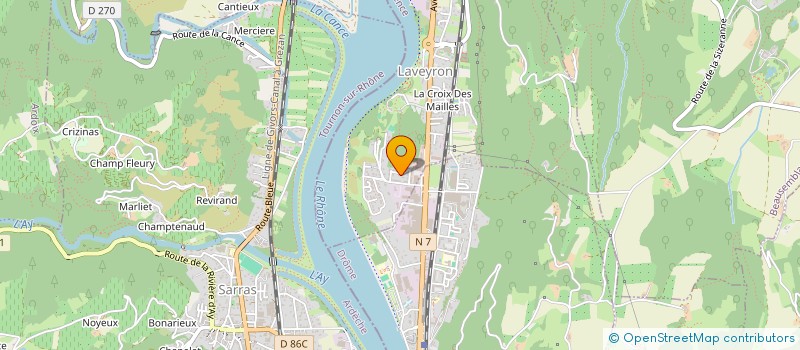 localisation de l'entreprise BOULANGERIE PATISSERIE LES DEUX RIVES  LAVEYRON