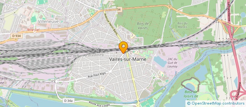 localisation de l'entreprise BOULANGERIE PATISSERIE LES TROIS EPIS à VAIRES-SUR-MARNE