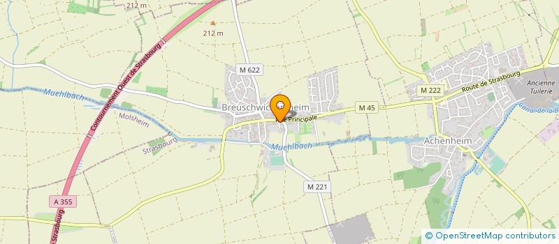 localisation de l'entreprise BOULANGERIE PATISSERIE LIENHARD  BREUSCHWICKERSHEIM