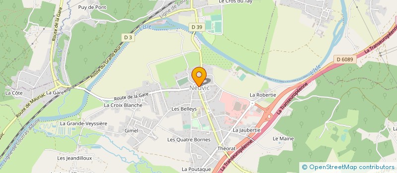 localisation de l'entreprise BOULANGERIE PATISSERIE LOMINE à NEUVIC