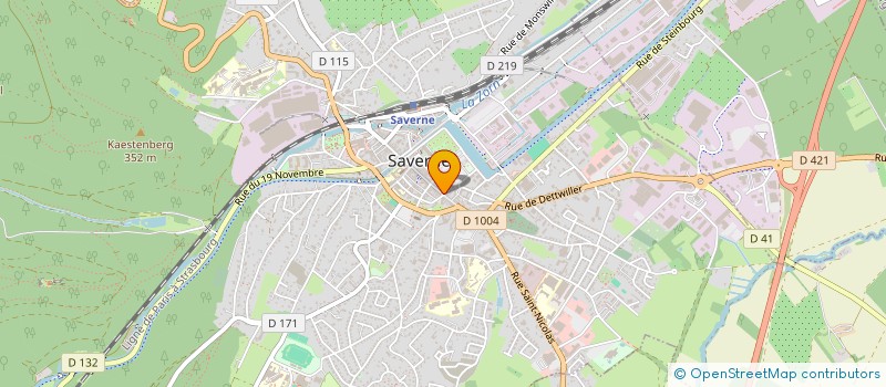 localisation de l'entreprise BOULANGERIE PATISSERIE M. REUTENAUER  SAVERNE