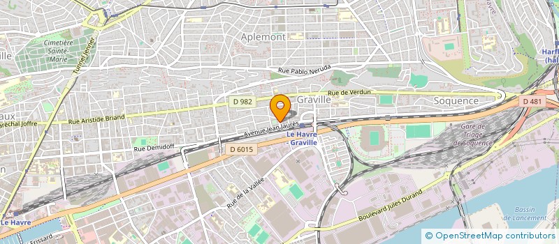 localisation de l'entreprise BOULANGERIE PATISSERIE MALLET DE GRAVILLE à LE HAVRE