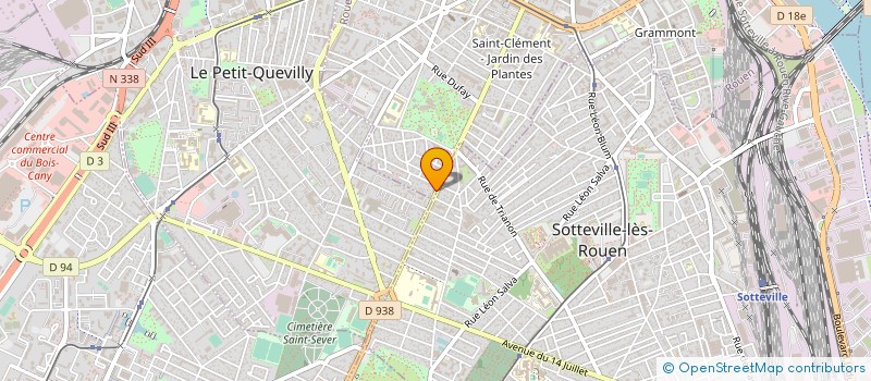 localisation de l'entreprise BOULANGERIE PATISSERIE MALPIECE à ROUEN