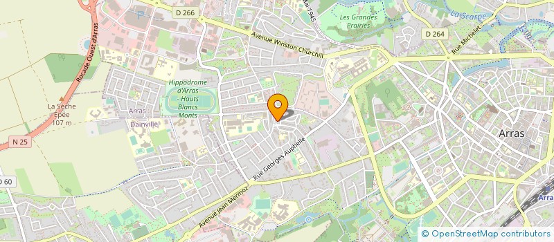 localisation de l'entreprise BOULANGERIE PATISSERIE MARISSAL à ARRAS