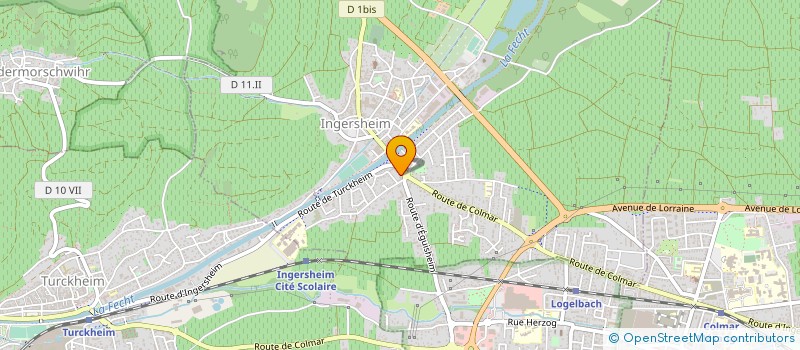 localisation de l'entreprise BOULANGERIE PATISSERIE MAUD ET ANTONIN  INGERSHEIM