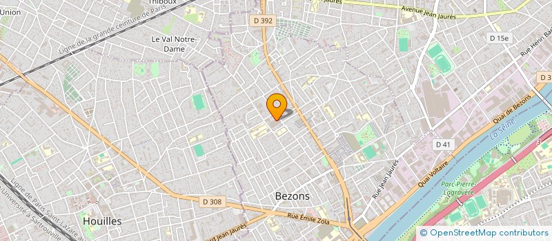 localisation de l'entreprise BOULANGERIE PATISSERIE MBC à BEZONS