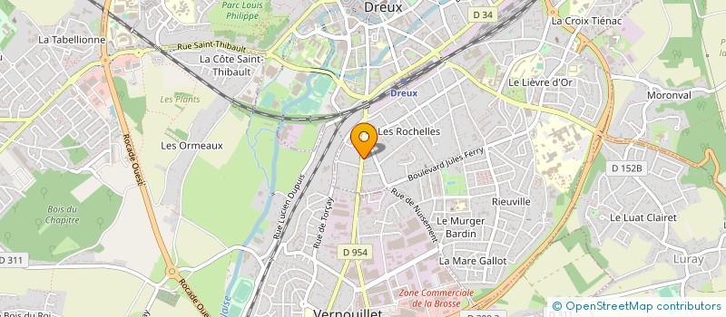 localisation de l'entreprise BOULANGERIE PATISSERIE MELISSA à DREUX