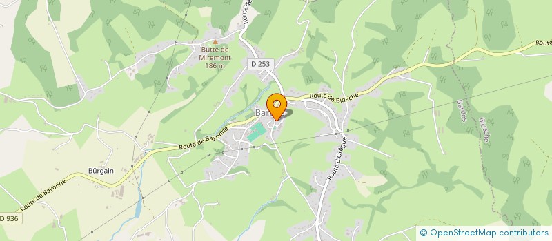 localisation de l'entreprise BOULANGERIE PATISSERIE MERCIER  BARDOS