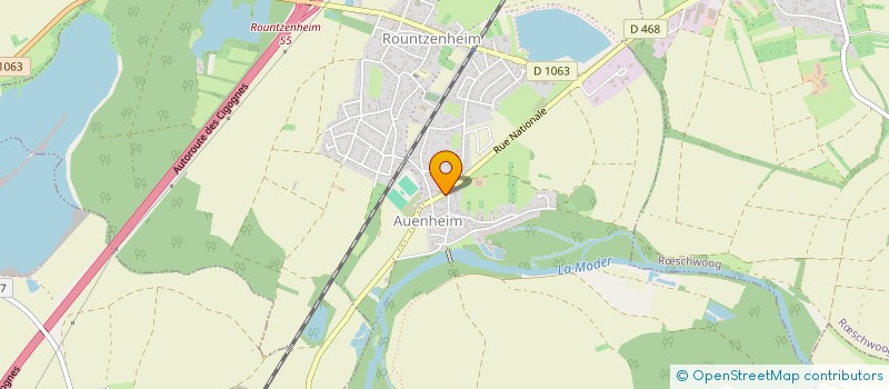 localisation de l'entreprise BOULANGERIE PATISSERIE MIKAEL GRAMFORT  ROUNTZENHEIM-AUENHEIM