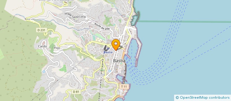 localisation de l'entreprise BOULANGERIE PATISSERIE MULTARI à BASTIA