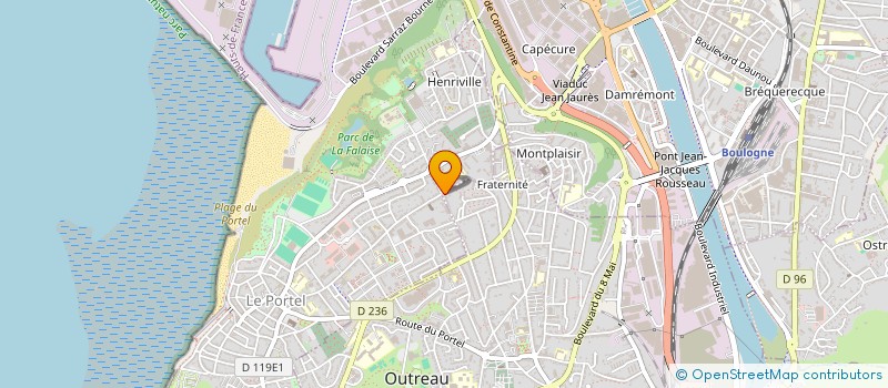 localisation de l'entreprise BOULANGERIE PATISSERIE OLIVIER LEGRAND à OUTREAU