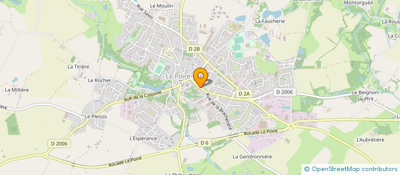localisation de l'entreprise BOULANGERIE PATISSERIE ORDONNEAU JEAN-L à LE POIRE-SUR-VIE