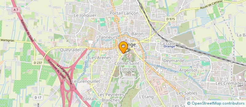 localisation de l'entreprise BOULANGERIE PATISSERIE ORIENTALE  ORANGE