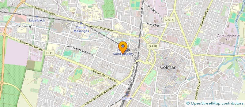 localisation de l'entreprise BOULANGERIE-PATISSERIE OZKAN  COLMAR