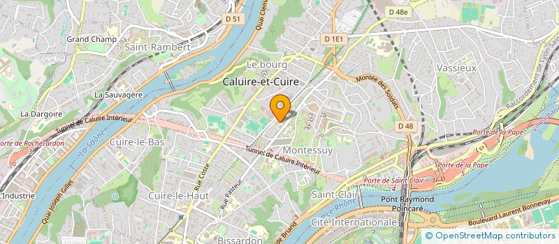 localisation de l'entreprise BOULANGERIE PATISSERIE PASTEUR  CALUIRE-ET-CUIRE