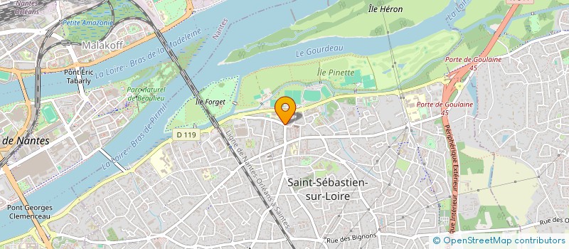 localisation de l'entreprise BOULANGERIE PATISSERIE PHILIPPE VEZIN  SAINT-SEBASTIEN-SUR-LOIRE