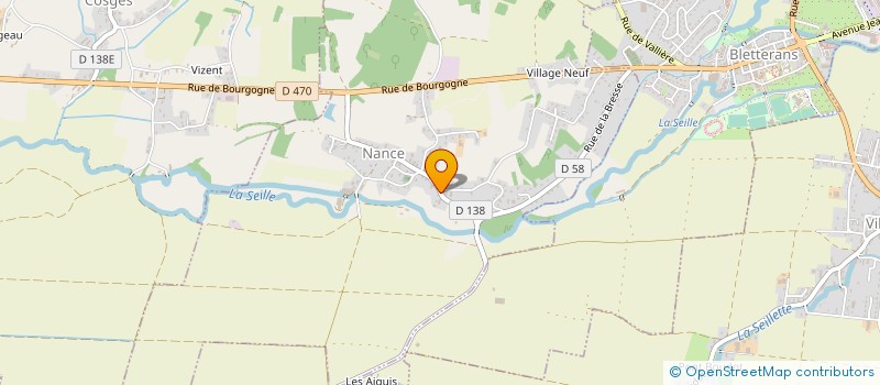 localisation de l'entreprise BOULANGERIE PATISSERIE PIOTELAT J.P  BLETTERANS